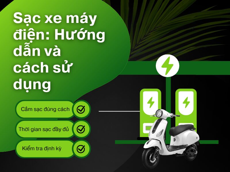 Sac xe may dien Huong dan va cach su dung