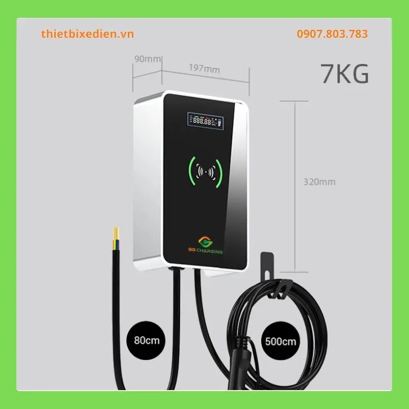 thiết bị xe điện sạc ô tô tại nhà GG Charging của An Gia